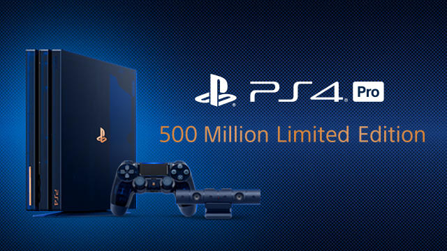 特別モデル『PlayStation 4 Pro 500 Million Limited Edition 』発売決定